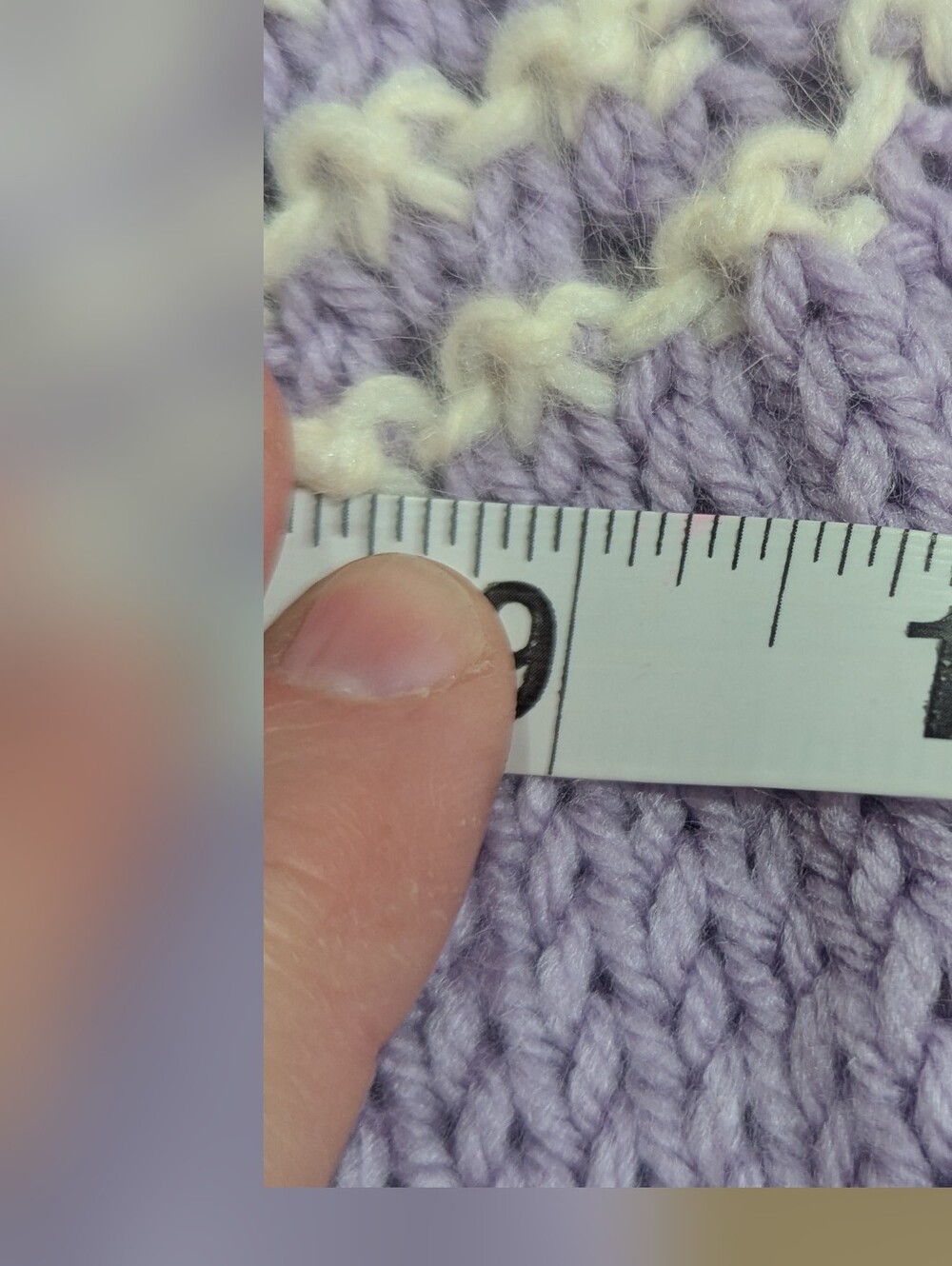 Handmade Purple White Accent Handmade Crochet Baby Girl Cardigan Sweater *6-12mo - Picture 9 of 11